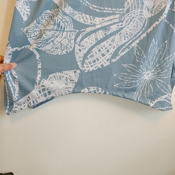 Soft Surroundings Comfy Floral Knit Valerie Tunic Top Sz M - Picture 9 of 10